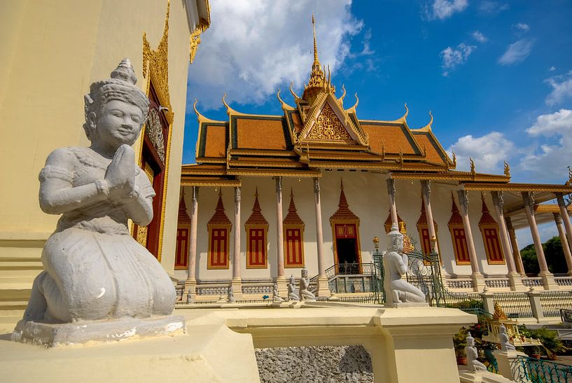 tempel van het koninklijk paleis in Phnom Penh van Jan Fritz