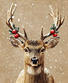 Hert klaar voor kerst
