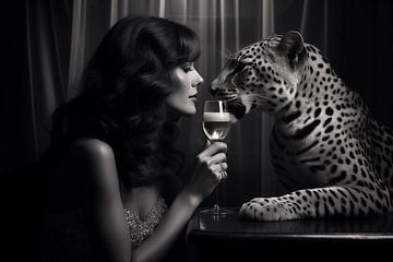 Une boisson avec du léopard sur BlackPeonyX