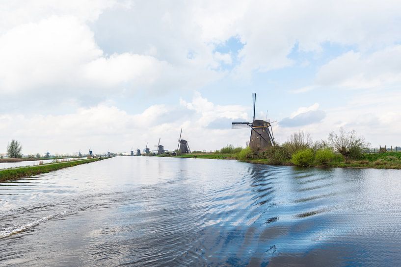 Kinderdijk Windmolens van Brian Morgan