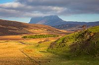 Elphin, Assynt, met Suilven op de achtergrond, Sutherland, Schotland