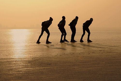Skaters before sunset by Jaap La Brijn