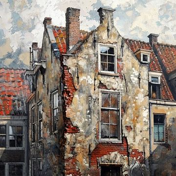Verloren plaats huis verval kleur straatkunst textuur architectuur van gm_designs