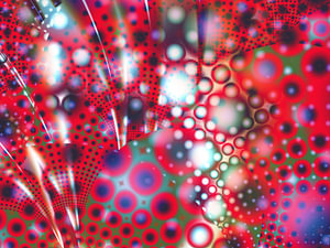 modernes grafisches Muster - Infinito Rot