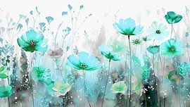 Besonderes Gemälde eines Mohnblumenfeldes von Studio Pieternel