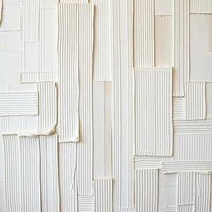 Moderne abstrakte Blöcke Linien weiß beige.