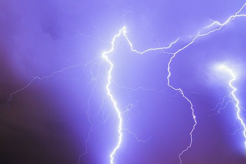 Bliksemschichten in de lucht