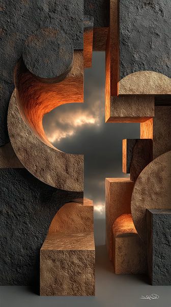 abstrakte Formen und Texturen von Gelissen Artworks