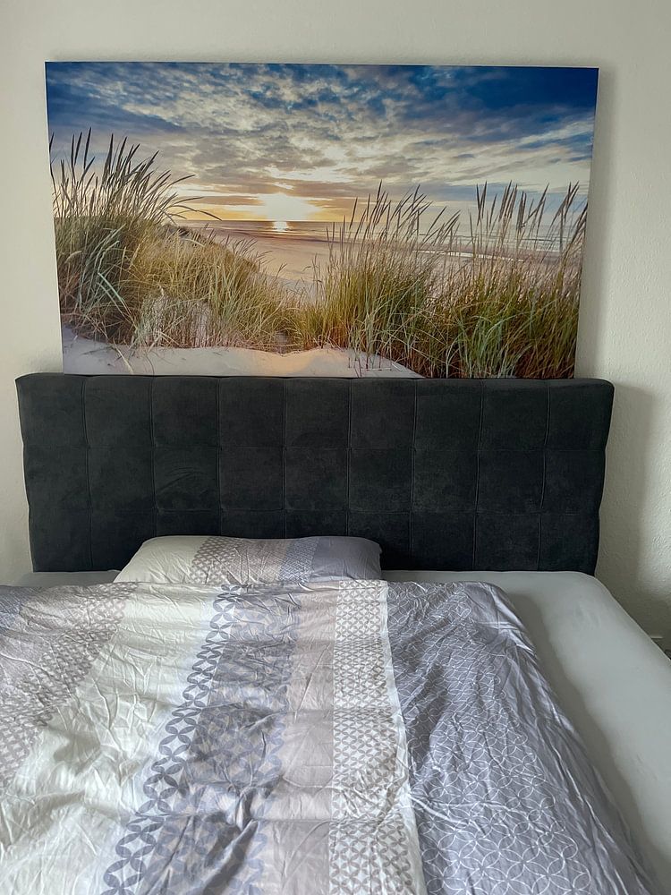 Sonnenuntergang über dem Strand von Ameland von Karel Pops