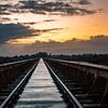 Moerputten Brug  Zonsondergang 's-Hertogenbosch van Zwoele Plaatjes