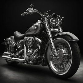 Motorfiets in zwart wit .ai von Brian Morgan