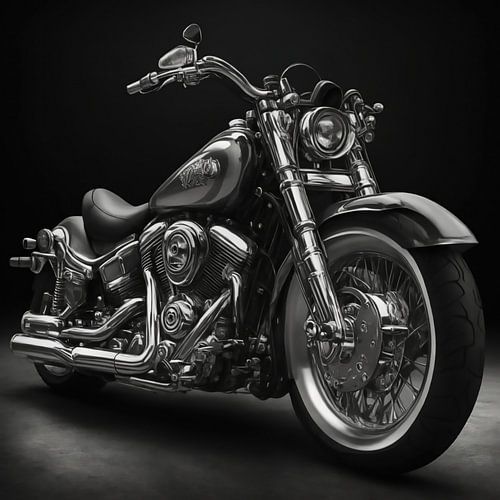 Motorfiets in zwart wit .ai