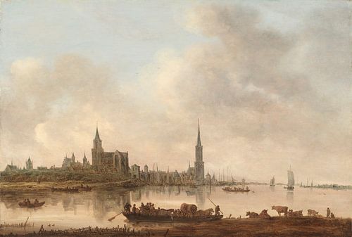 Gezicht op Emmerich, Jan van Goyen