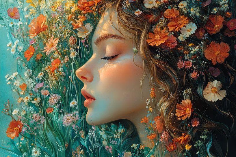 picturesque,spiritual image of woman by Egon Zitter