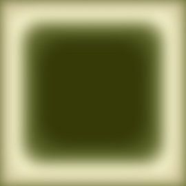 Retro neonkunst uit de jaren 70. Abstract kleurverloop in olijfgroen en crèmekleurig van Dina Dankers