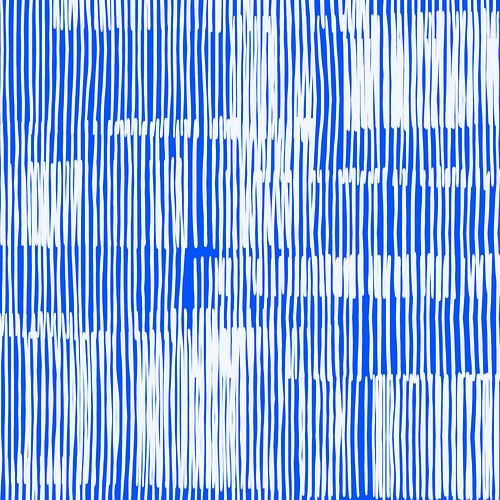 Blau und Weiss von Mad Dog Art