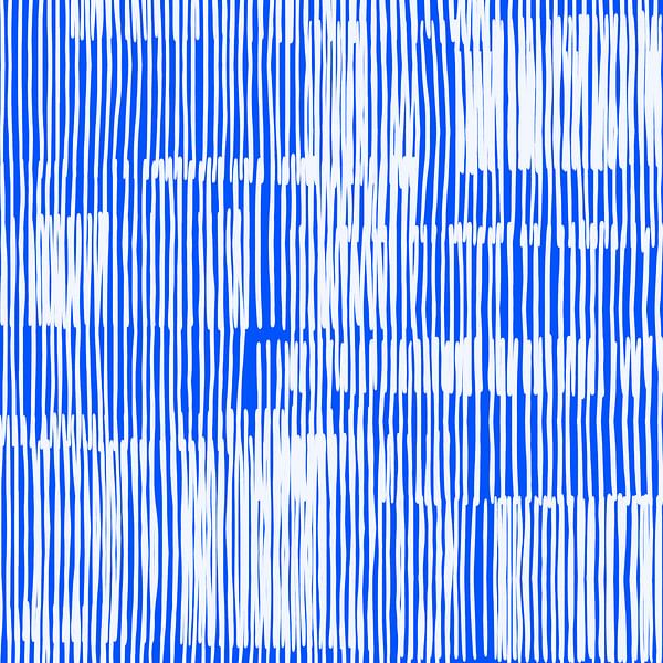 Blue and white by Mad Dog Art