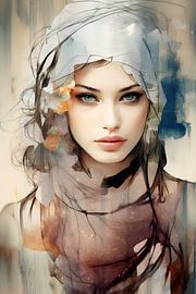 Soulful Connection in Subdued Tones by PixelMint.