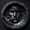 Asbak gezicht met sigaar van TheXclusive Art