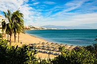 Beach and coast in Benalmadena in Andalusia Spain by Dieter Walther thumbnail