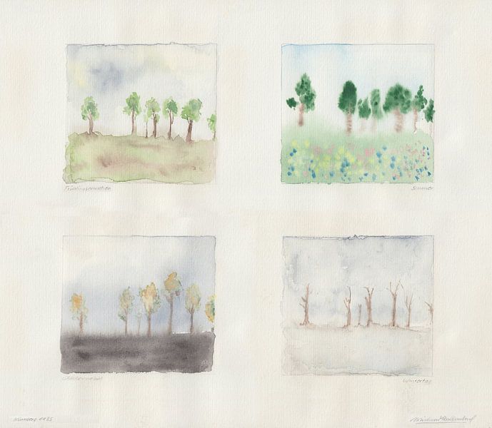 7 arbres en 4 saisons par Wieland Teixeira
