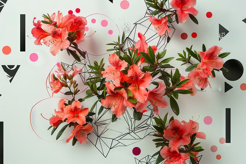 Azalea floral artwork by Poster Art Shop