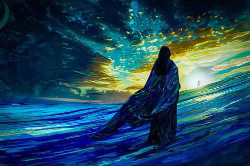 Portret starry night