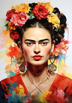 Frida Poster - Frida Kunstdruk van Niklas Maximilian