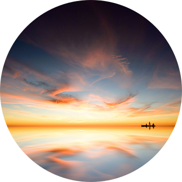 Sunset reflections van Martijn Kort