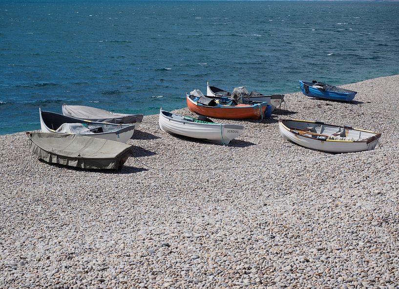 Boats on the beach by Joep Dirkx
