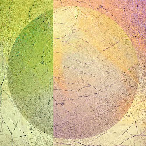 Modern Abstract in minimalisme. Zachte regenboog kleuren. 3