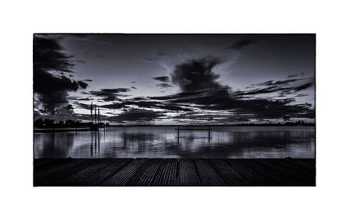 the sunrise in the Wormer and Jisperveld on a late summer morning