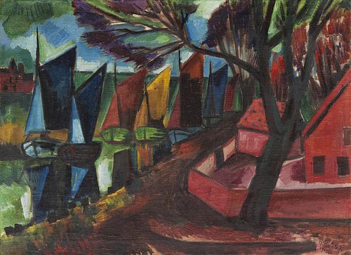 Max Pechstein, visserskotters, 1923