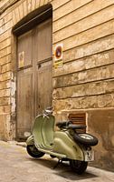 Scooter in alley on Mallorca