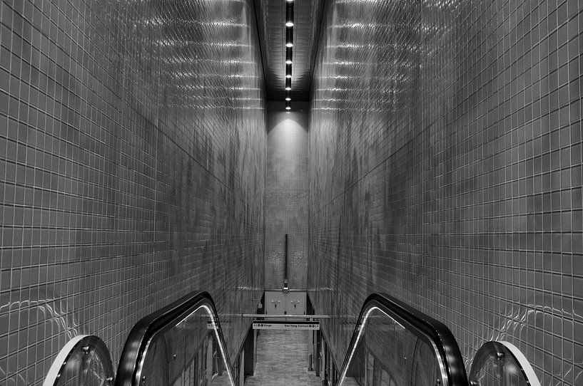 Roltrap Station Blijdorp Rotterdam by Cynthia van Diggele