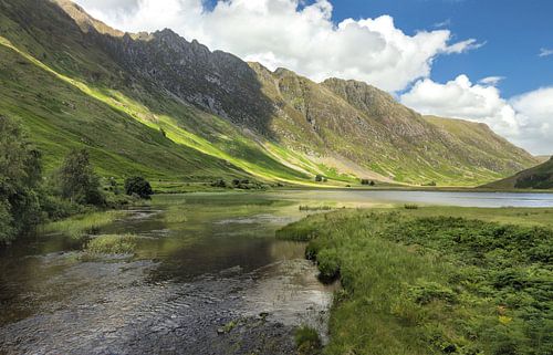 Die Landschaft von Glencoe in Schottland