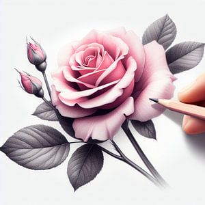 To Draw a Rose sur Marja van den Hurk