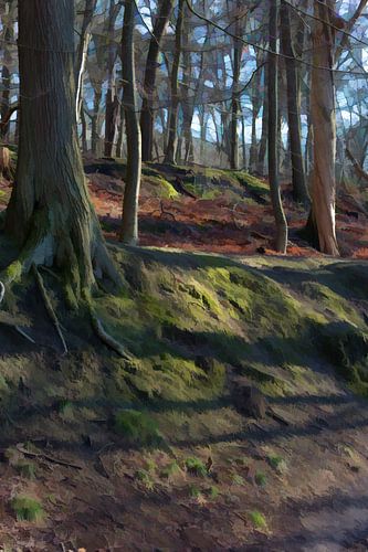 Oude en jongen bomen in Park Zypendaal