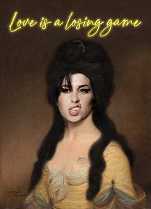 Peinture numérique Amy Winehouse sur Rene Ladenius Digital Art