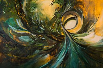 Fantasie boom beweging van Poster Art Shop