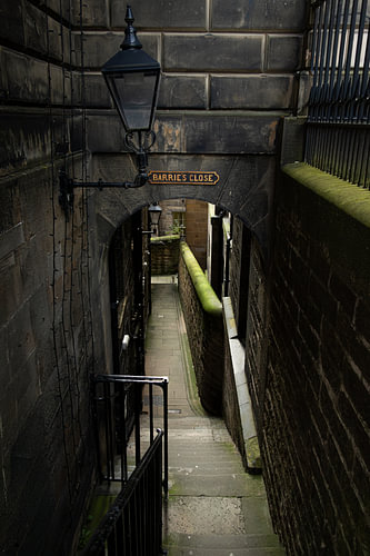 Steegje in Edinburgh, Schotland