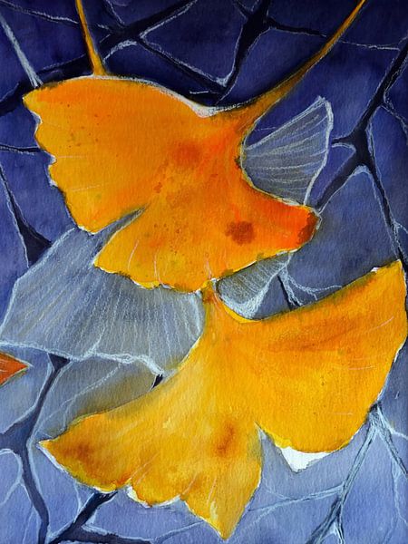 Reminder - ginkgo leaves by Christine Nöhmeier