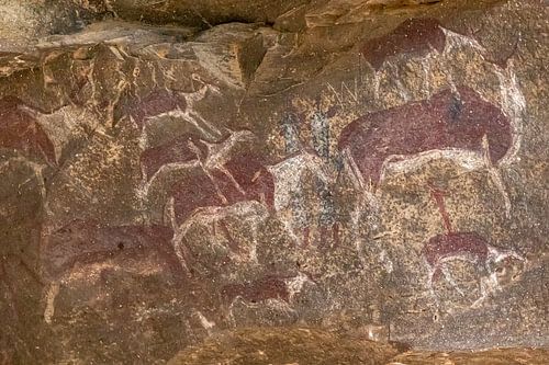 Rotstekeningen Bosjesmannen Zuid Afrika