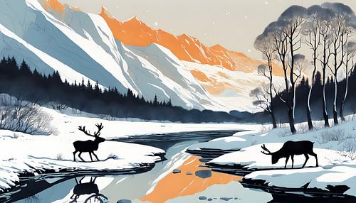 Nordland winter landscape