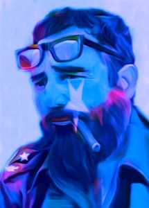 Fidel Castro Pop Art PUR van Felix von Altersheim