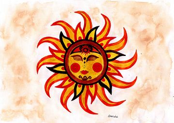 Mandala sun by Sandra Steinke