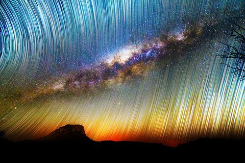 Melkweg en startrails