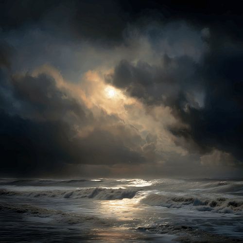 Ein silberner Horizont von Wandpracht