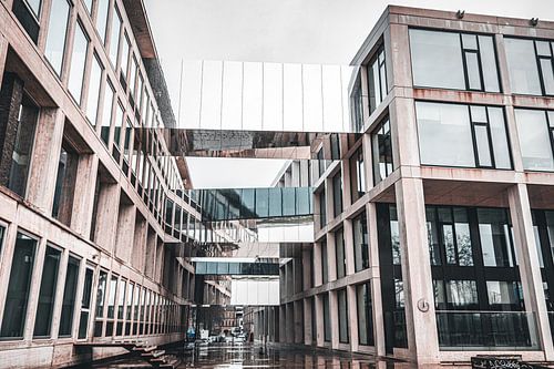 Arnhem provincial government building after a rainstorm