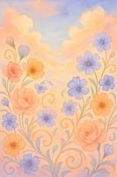 Blühend in Pastellhimmel